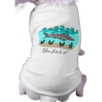 Shark Pranks Dog Shirt pet clothing by RedRider08 Shark Pranks Dog Shirt pet clothing