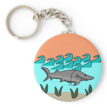 Shark Pranks Keychain