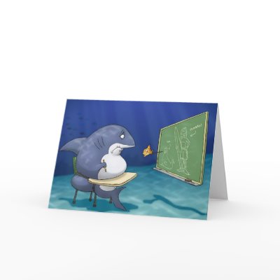 Shark School Card