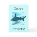 Shark silhouette Greetings Card