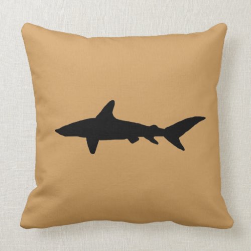 Shark Silhouette Pillow