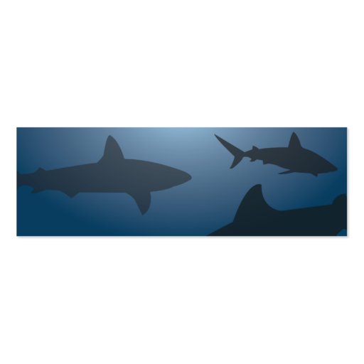 Shark - Skinny Business Card Template (back side)