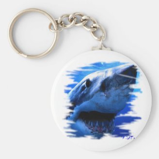 Shark Styles by FishTs.com Keychain