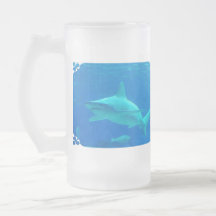 Shark Swimming Frosted Mug