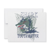 SHARK TOOH HUNTER invitations