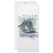 SHARK TOOH HUNTER PERSONALIZED RACK CARD