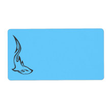 shark-tribal-style-vector shipping labels