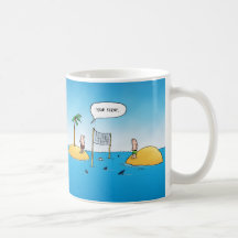 Shark Volleyball Funny Cartoon Coffee Mug