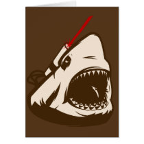 Shark with a Frickin' Laser Beam Greeting Card