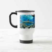 Shark with Reef Plastic Travel Mug