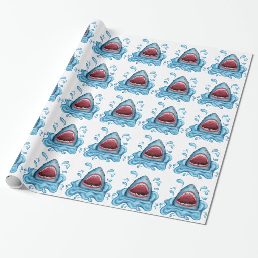 Shark wrapping paper Zazzle