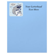 Sharkey Finatra Swimmin' Letterhead Template
