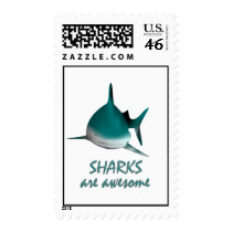 Sharks are Awesome Postage