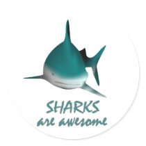 Sharks are Awesome Stickers