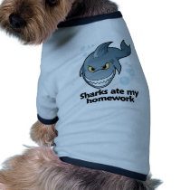 Sharks ate my homework pet tee