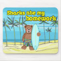 Sharks ate my homework mousepads