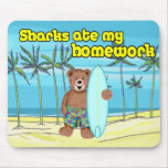 Sharks ate my homework mousepads