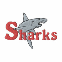 Sharks embroidered shirts