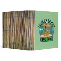 Shark's Island Tiki Bar 3 Ring Binders