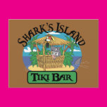 Shark's Island Tiki Bar Postcards