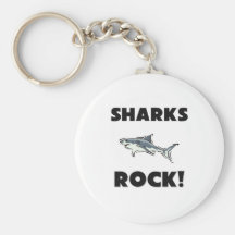 Sharks Rock Keychain