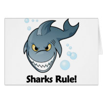 Sharks Rule! Greeting Cards