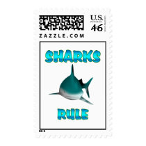Sharks Rule Postage Stamps