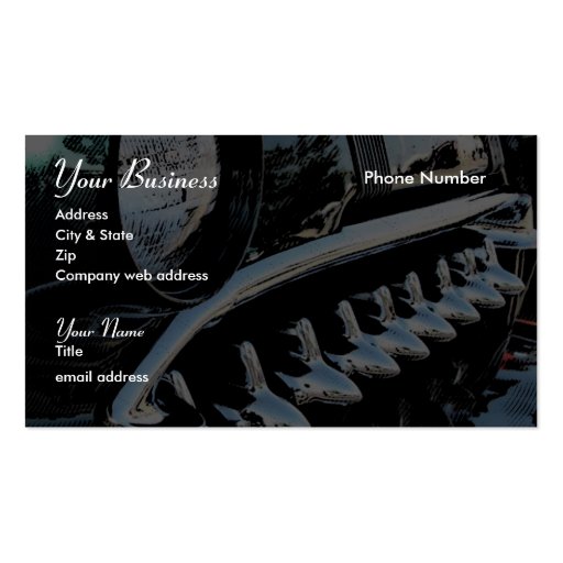 Sharks Teeth Business Cards (front side)