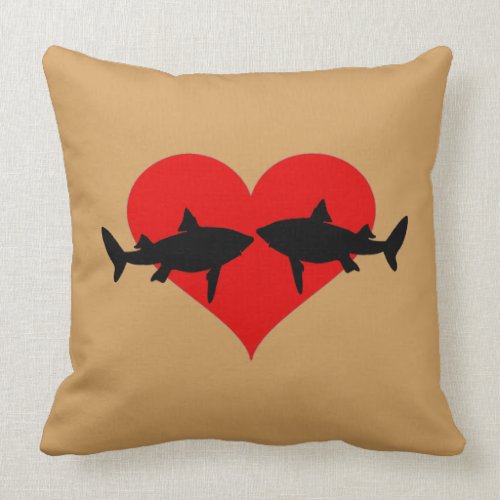 Sharks Throw Pillow