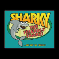 Sharky Postcards postcards