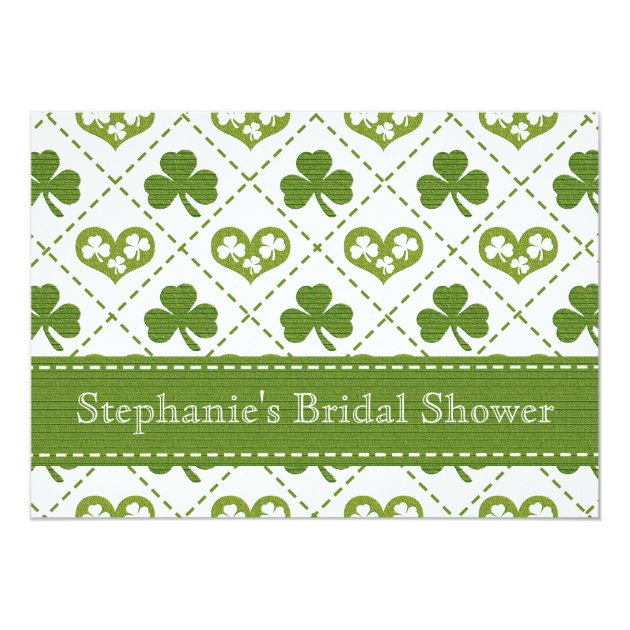 Sharmock and Hearts Bridal Shower Invitations