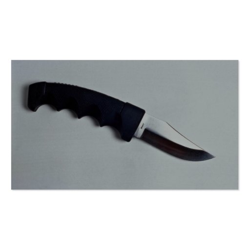 Sharp black knife business card (back side)