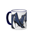 Sharp Boots (blue) Ankle Boot Art mug