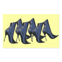 Sharp Boots (blue) Ankle Boot Art Sticker