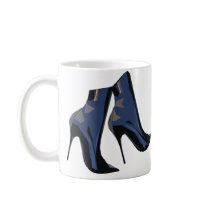 Sharp Boots (blue) mugs
