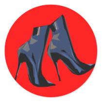 Sharp Boots (blue) stickers