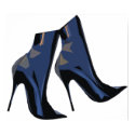 Sharp Boots Poster (blue) print