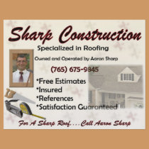 Sharp Construction flyers