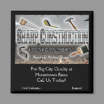 Sharp Construction magnets by sharpcreations Sharp Construction magnets