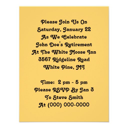 Sharp Dapper Snapper Party Invitation Retirement