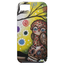 Sharp Eye_ By Lori Everett_ Day Of The Dead_Owl iPhone 5 Cover