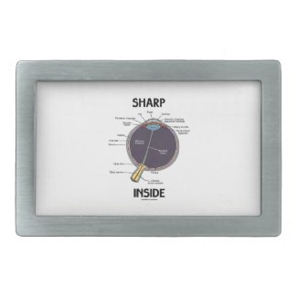 Sharp Eye (I) Inside (Anatomical Eyeball) Rectangular Belt Buckle