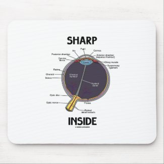 Sharp Eye (I) Inside (Anatomical Eyeball) Mouse Pad