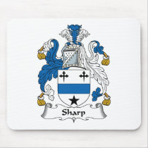 Sharp Family Crest mousepads