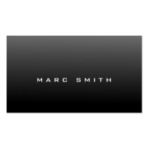 Sharp-Looking Black Business Card