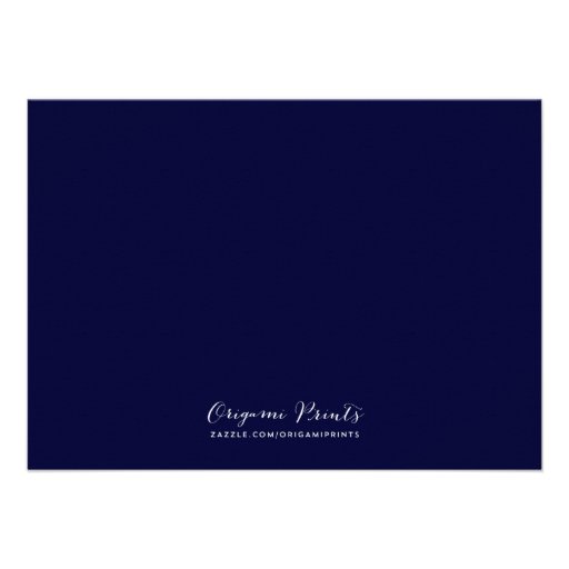 Sharp Navy Chevron Flat Note Cards