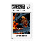 Sharp Shinned Hawk Fire and Ice. (0112) Stamp