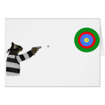Sharp Shooting Tom Cat Card