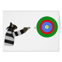 Sharp Shooting Tom Cat Cards