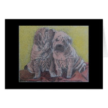 sharpei pups cards